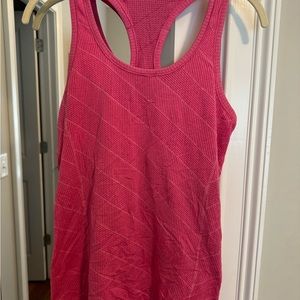 Lululemon sz8 pink “run for me” tank top